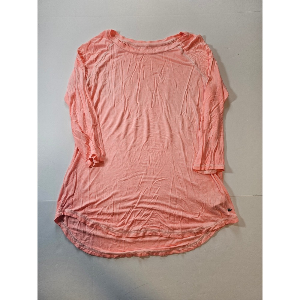 American Eagle Soft & Sexy T-Shirt Womens Medium Pink Raglan Sleeve Top